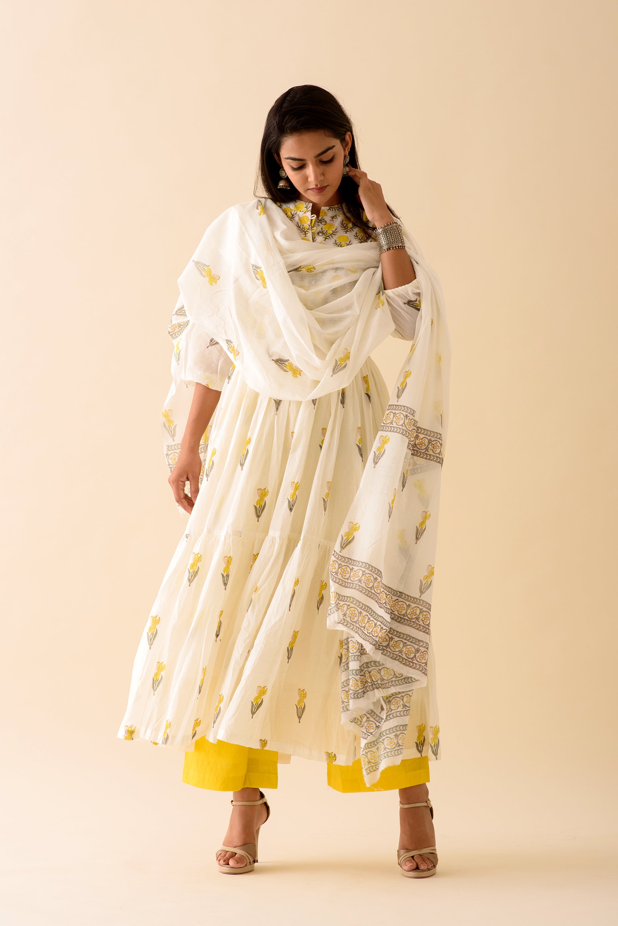 Lemon Lily Maxi Suit Set – Priya Keswani Label