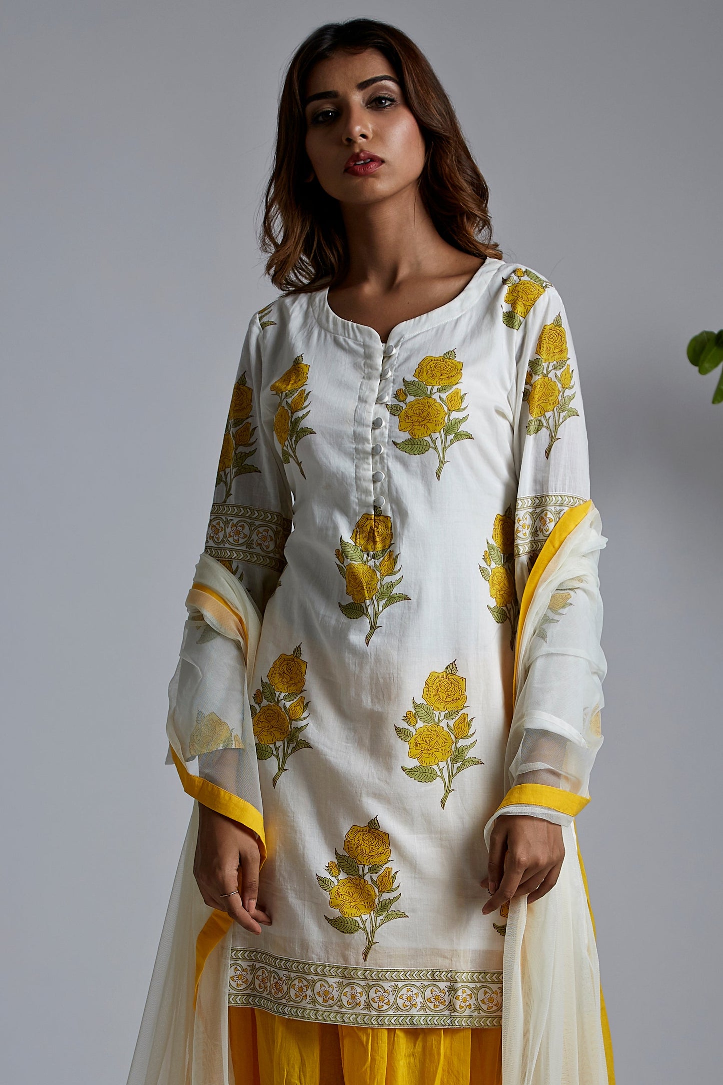 Yellow Rose Kurta - XXL