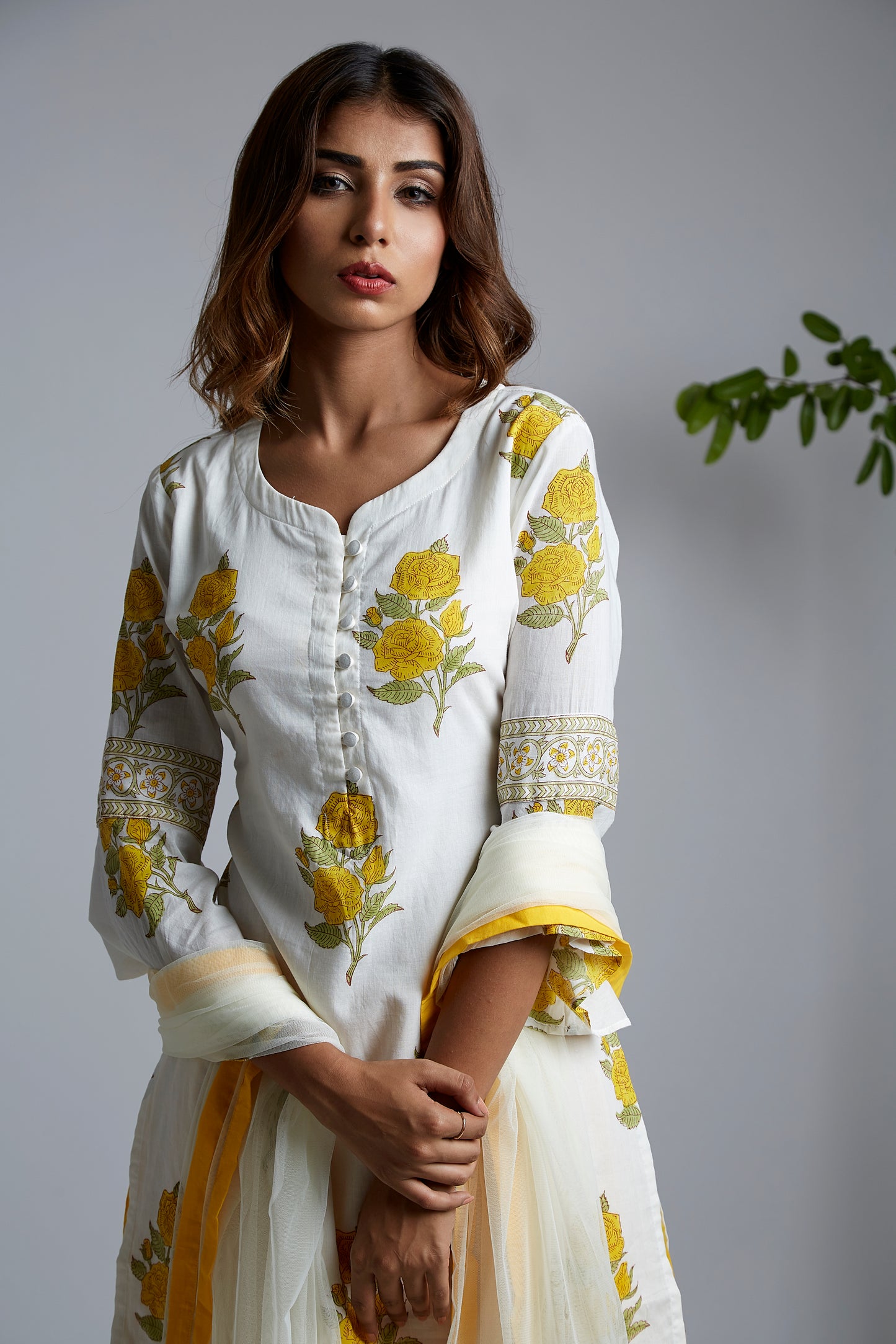 Yellow Rose Kurta - XXL