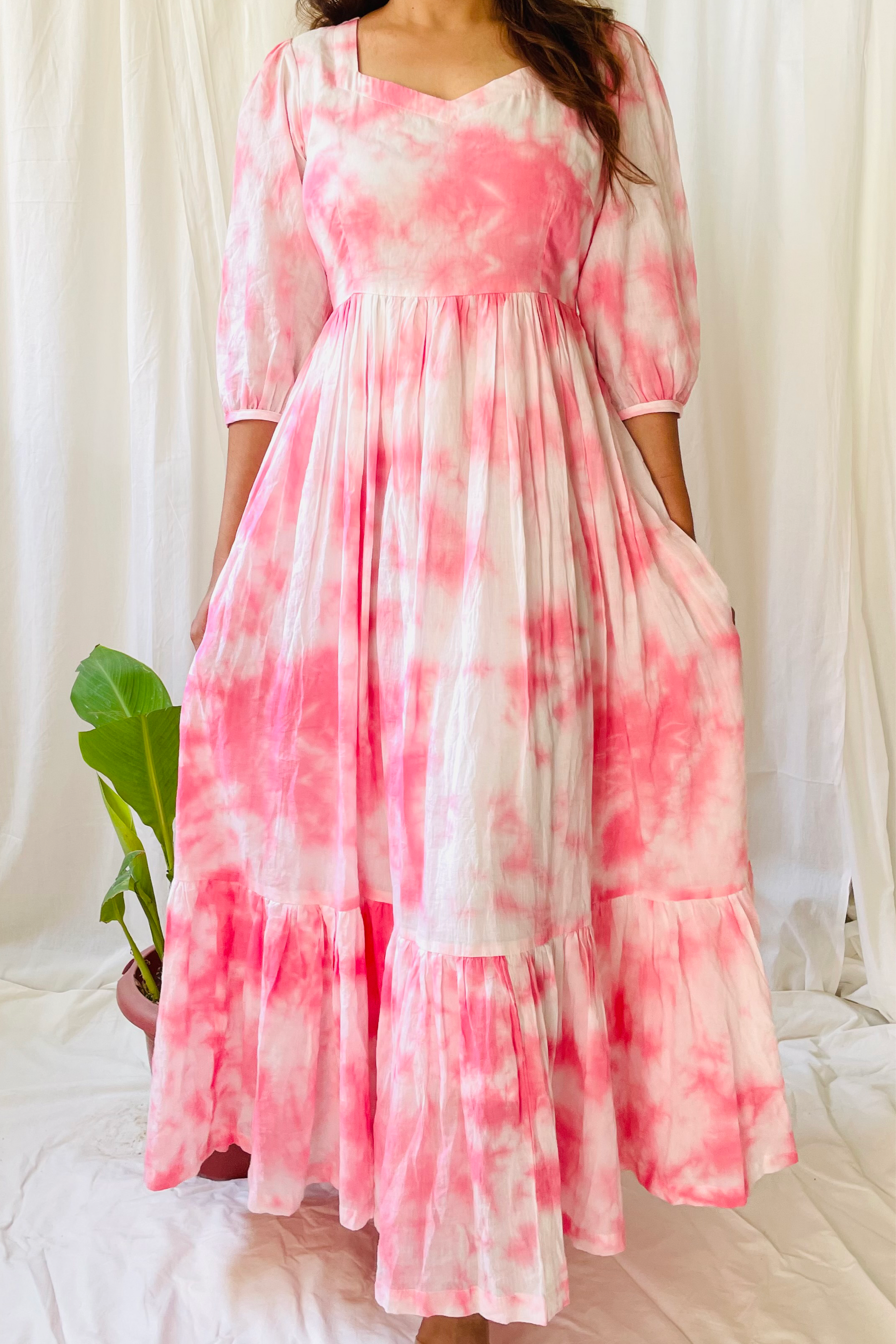 Pink Tie Dye Maxi - L Pink Tie Dye Maxi - L