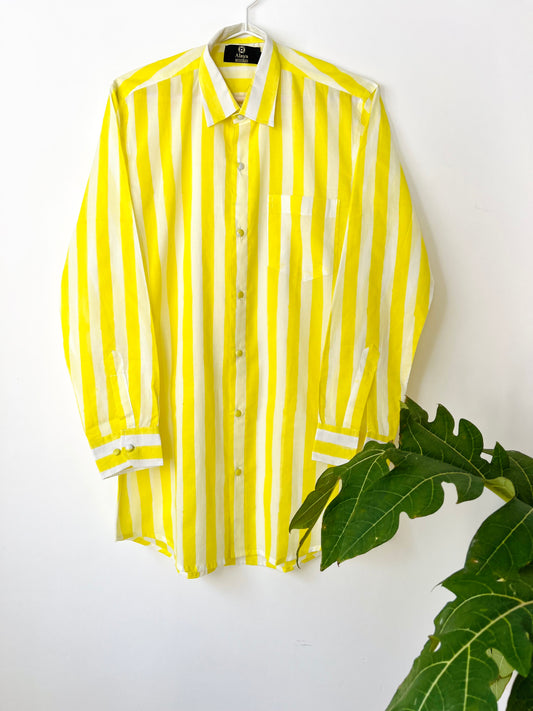 Lemon Stripe Long Shirt