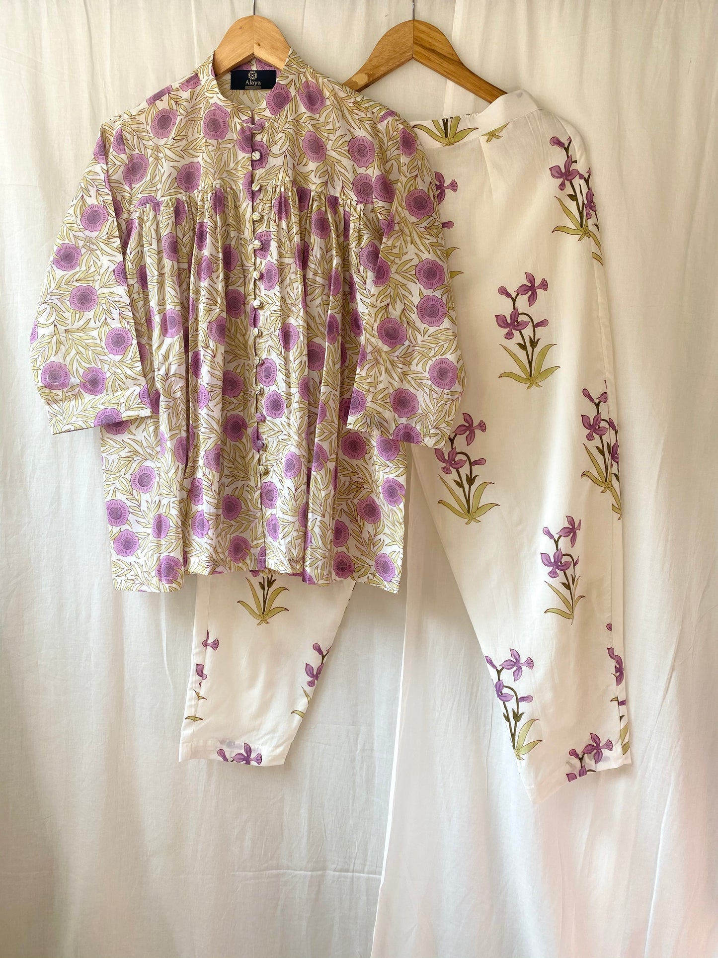 Lilac Jhaal Top with Lilac Lily Pants