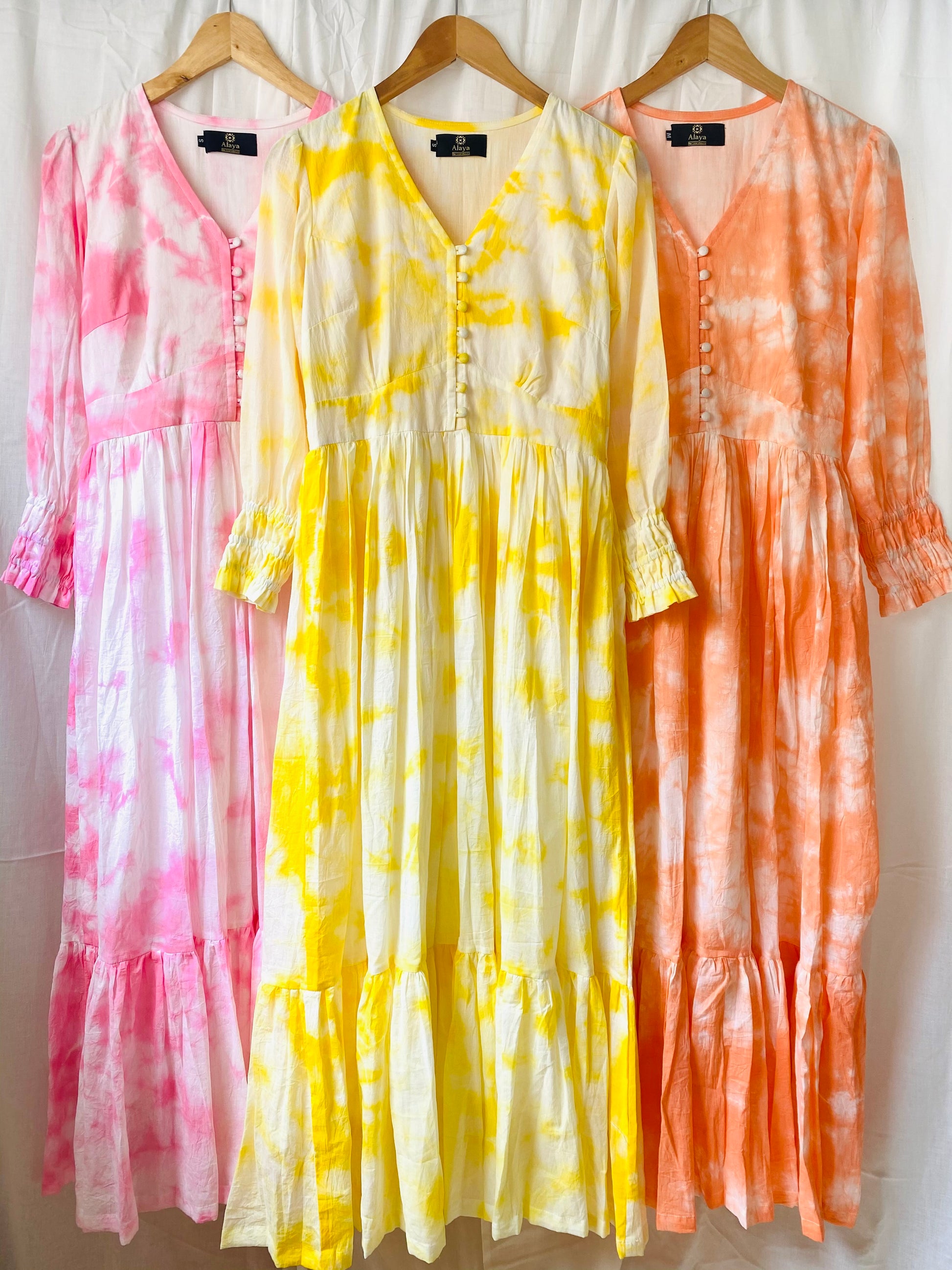 yellow tie dye maxi dress Yellow with Black Tie Dye Kaftan Dress, Long Rayon Boho Kaftan for Women, Maxi Beach Cover up Dress, Resort Long Boho Dress, Long Caftan