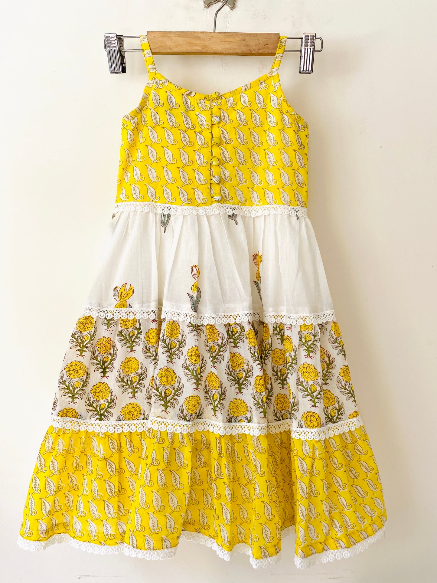 Sleeveless Lemon Mini Flora Dress