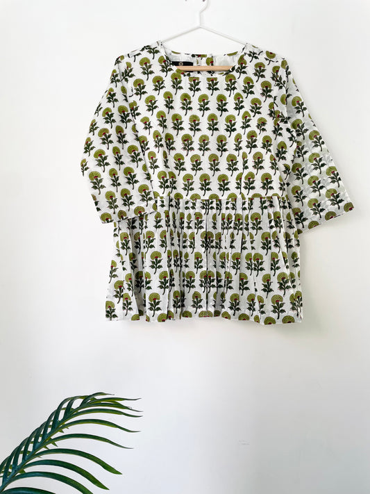 Olive Green Top-XL