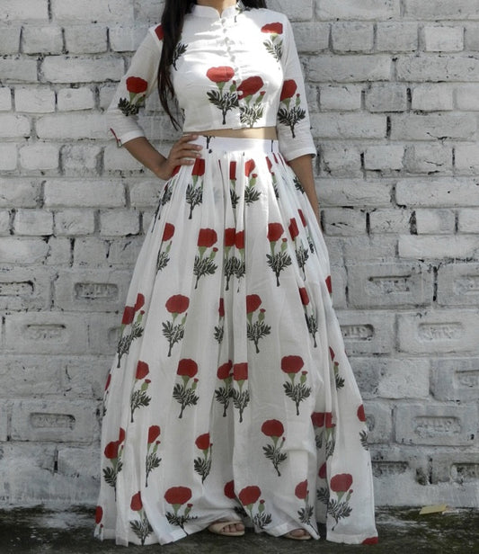 Red Mogra Twin Set - 3XL