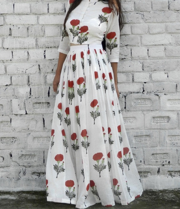 Red Mogra Twin Set - 3XL
